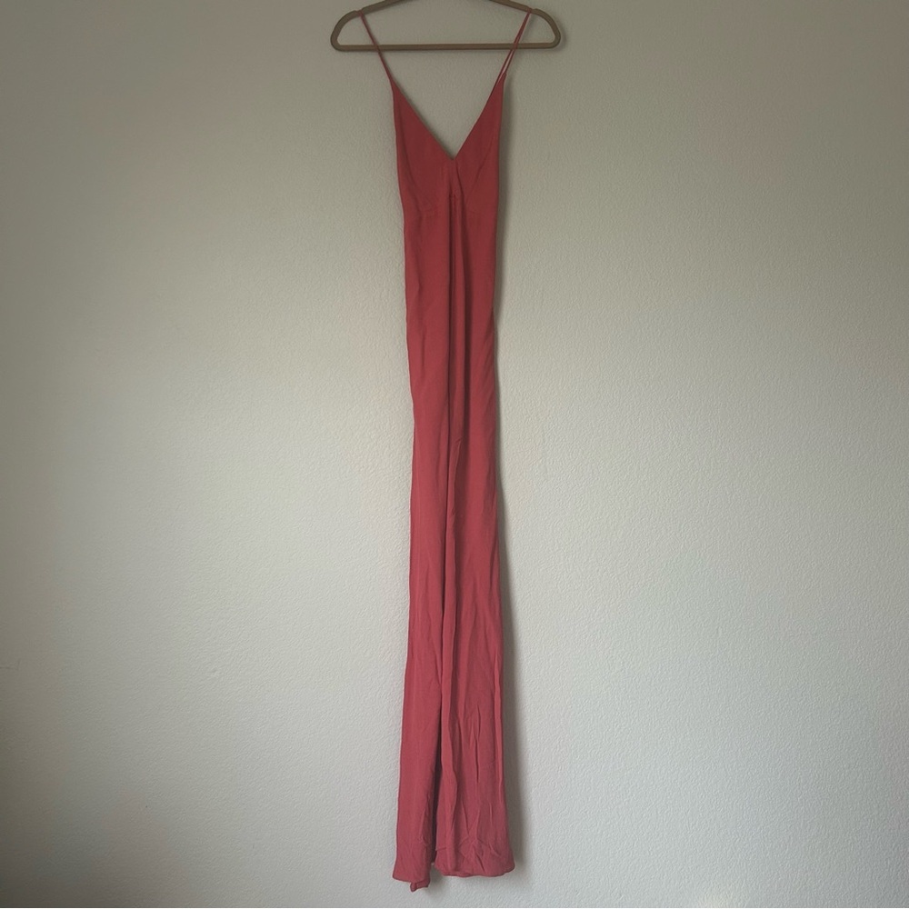 Reformation Crossback Maxi Dress in Pink *Flaw*